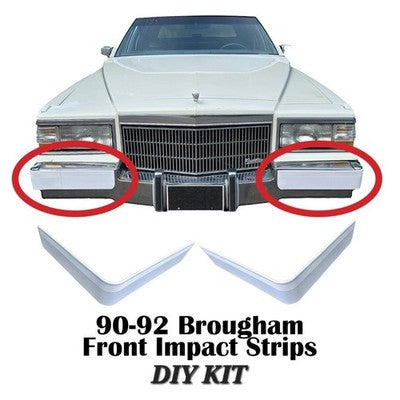 90-92 Brougham Cadillac Brougham: RWD Euro Front Impact Strips Aftermarket DIY Kit