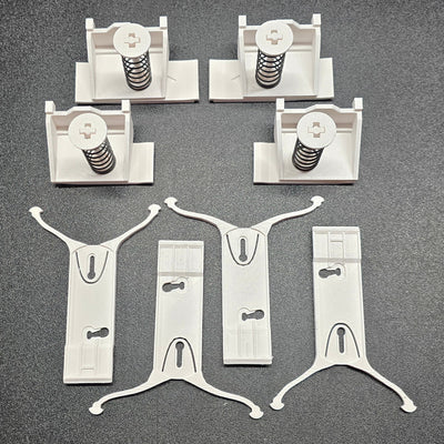 90-92 Brougham Rear Quarter Panel Rocker Molding Cladding Chrome Stainless Steel Clip Kit