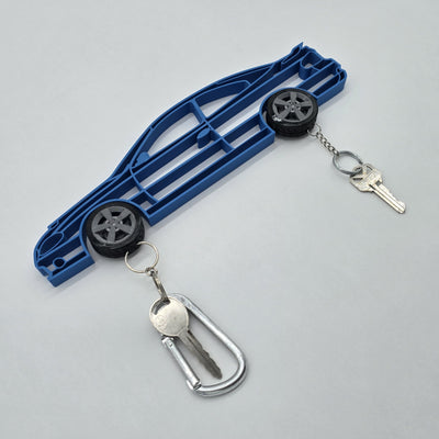 GTO Magnetic Key Hanger Wheel Keychain Set Wall Art Car Outline