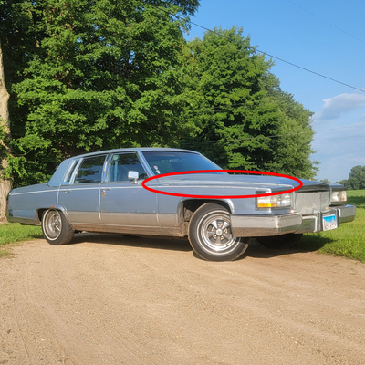 70s-90s Brougham Fleetwood DeVille Hood Spear Trim Retainer Clips (12)