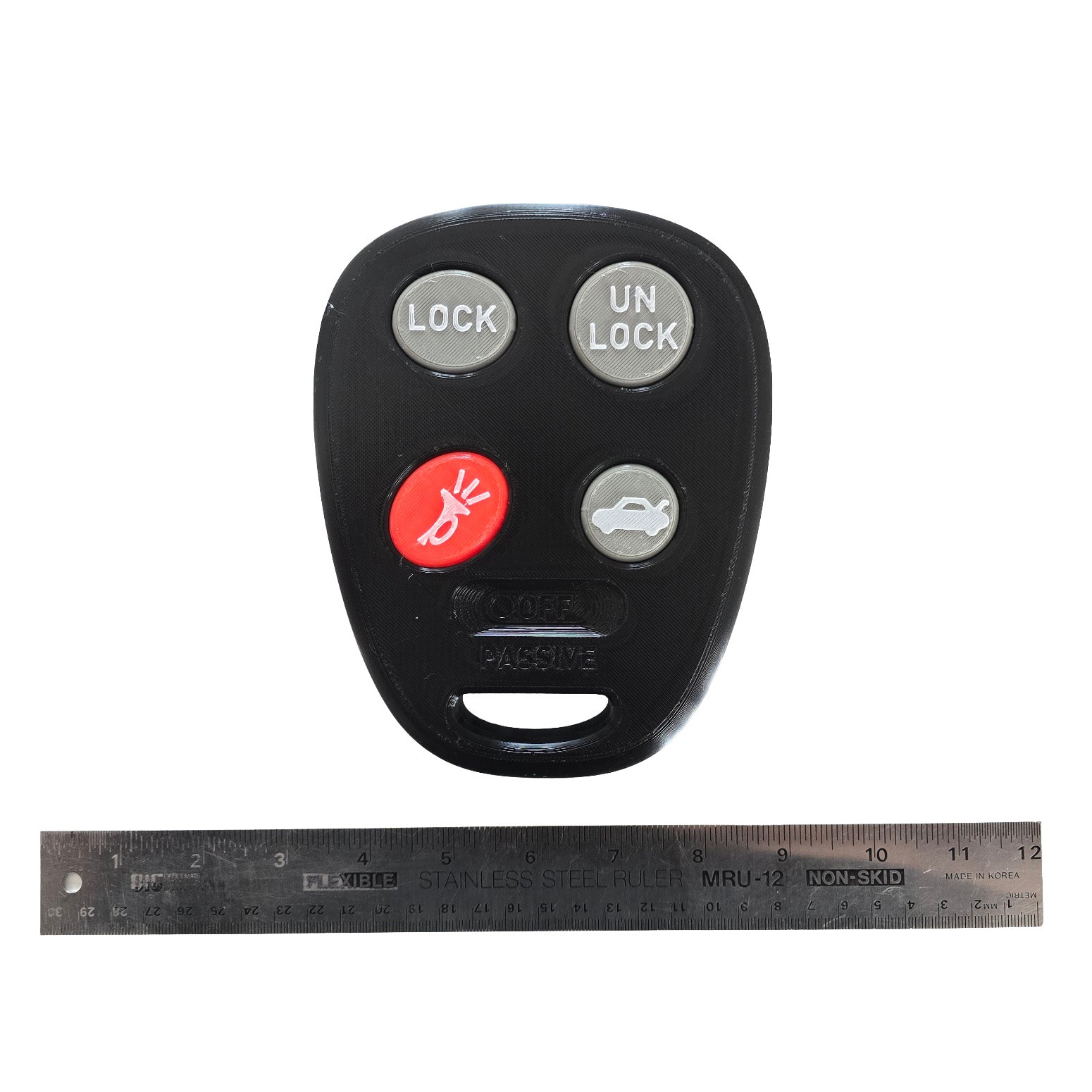 Jumbo GM Corvette C5 4 Button Key Fob 1997-2000