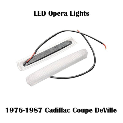 76-87 Cadillac Coupe DeVille LED Opera Lights Lenses Pair NEW Bulb