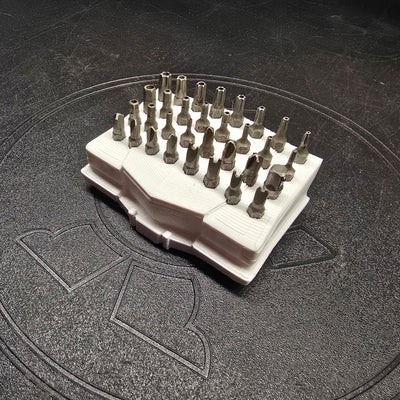 Brougham Hex Bit Holder Organizer Euro Style Front Clip 32 Spot