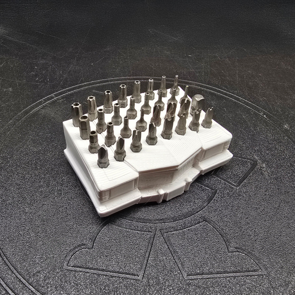 Brougham Hex Bit Holder Organizer Euro Style Front Clip 32 Spot