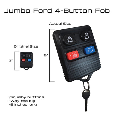 Jumbo Ford 4 Button Key Fob