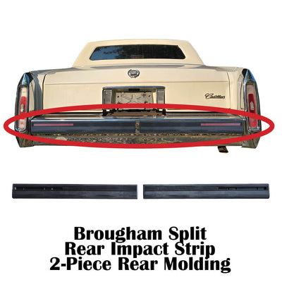 Brougham Split Rear Bumper Impact Strip 2-Piece