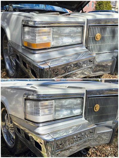 90-92 Brougham CLEAR Corner Marker Euro Turn Signal Light Lenses PAIR