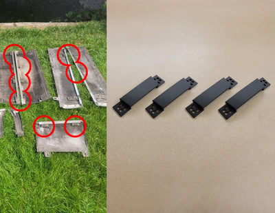 90-92 Brougham Cladding Side Molding REPAIR Loop Tabs Fix (4)